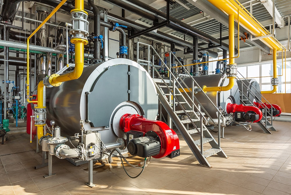 Image of large commercial boilers